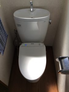 節水トイレになりました。