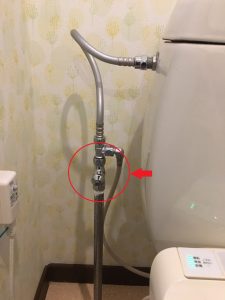 【トイレ止水栓取付け工事】