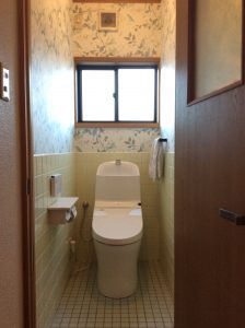 【2階トイレ改修工事】トイレ空間を明るくキレイに