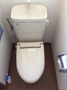 節水トイレになりました。