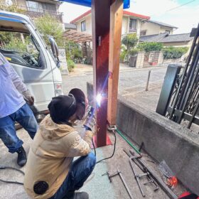 倉敷市藤戸　K様邸　駐車場補強工事